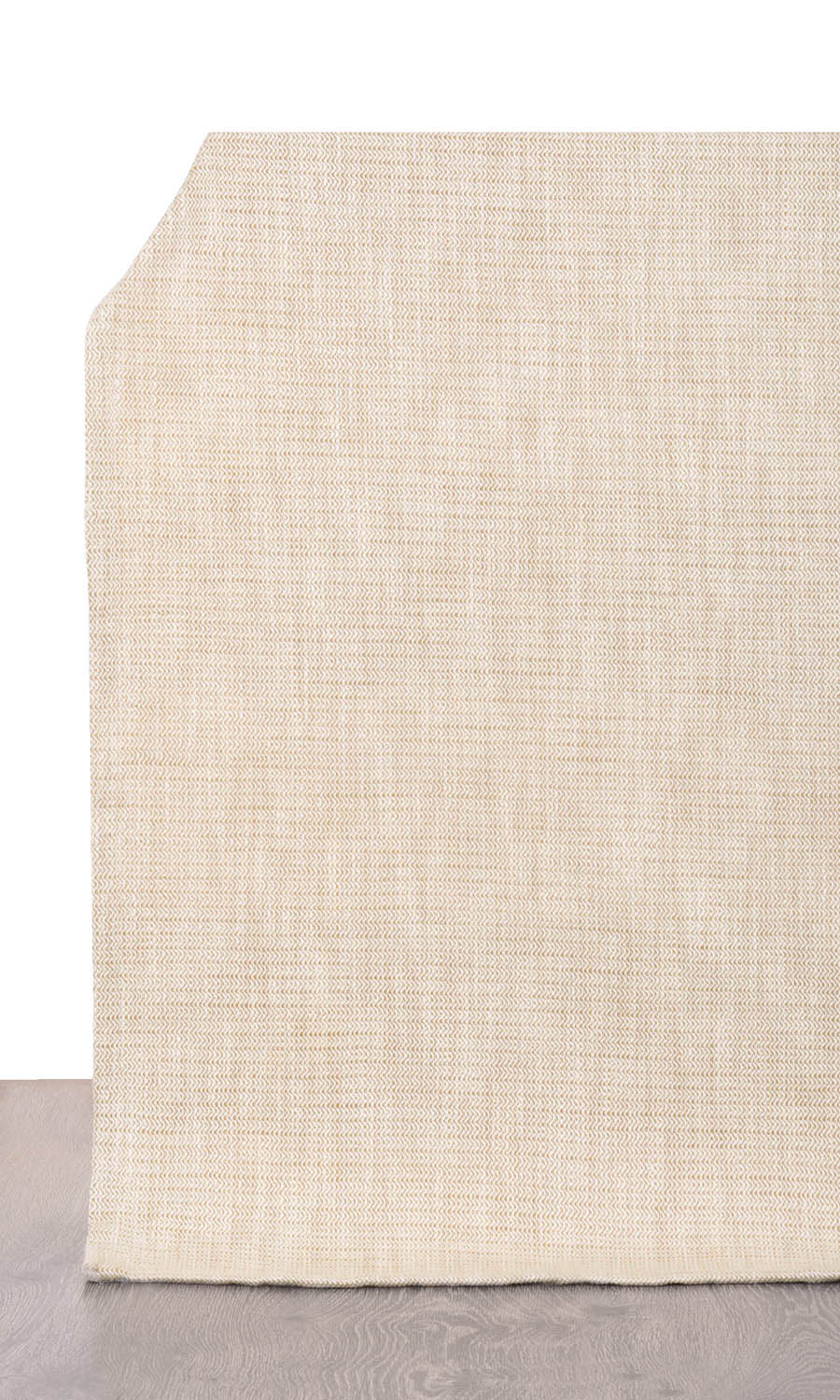 Textured Home Textile Fabric Material By the Metre (Sepia Beige/ Off White)