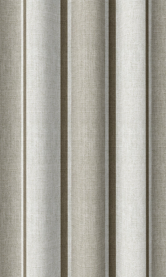 Modern Striped Print Home Décor Fabric By the Metre (Beige/ Brown)