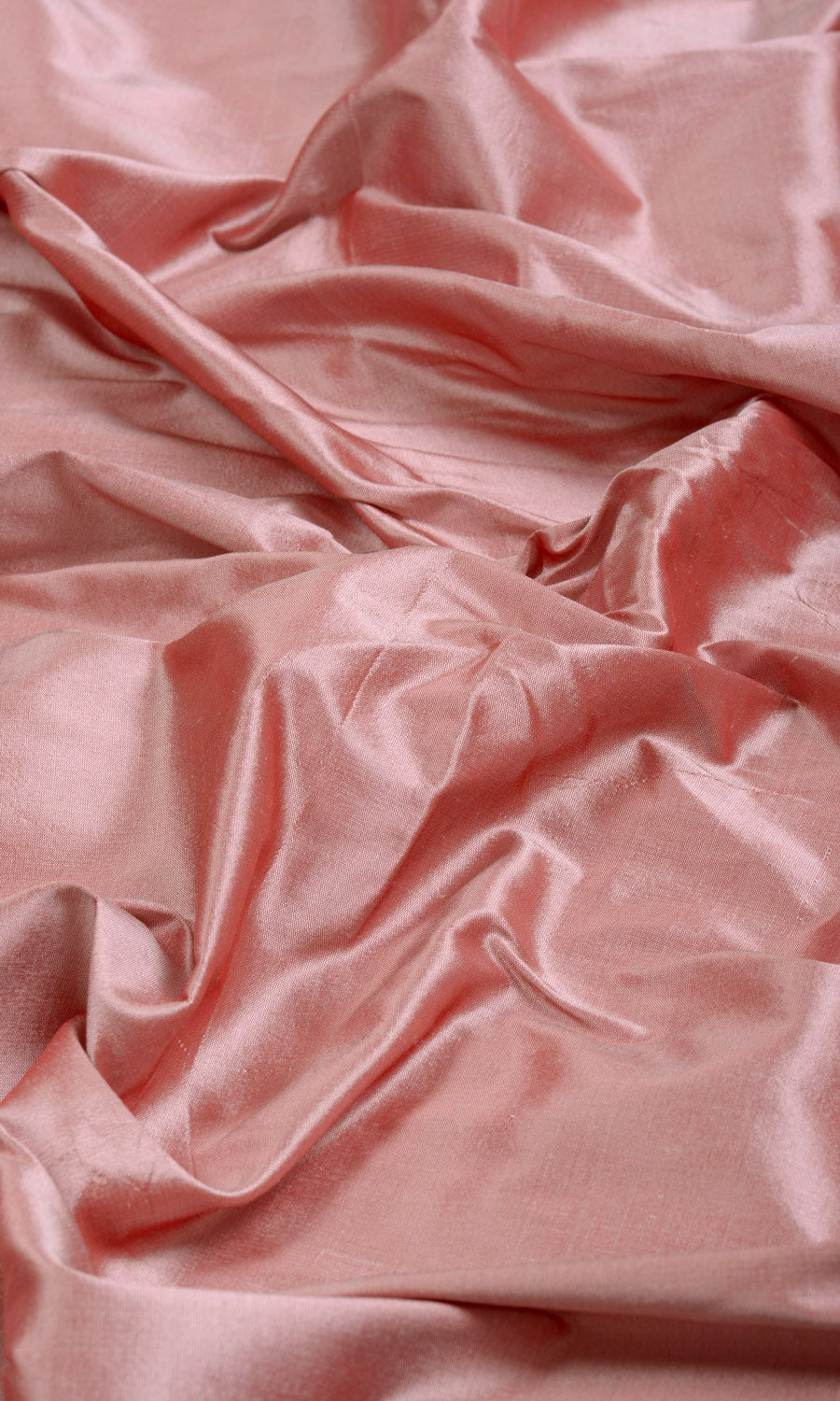 Shantung Silk Home Textile Fabric Material By the Metre (Blush Pink/ Red)