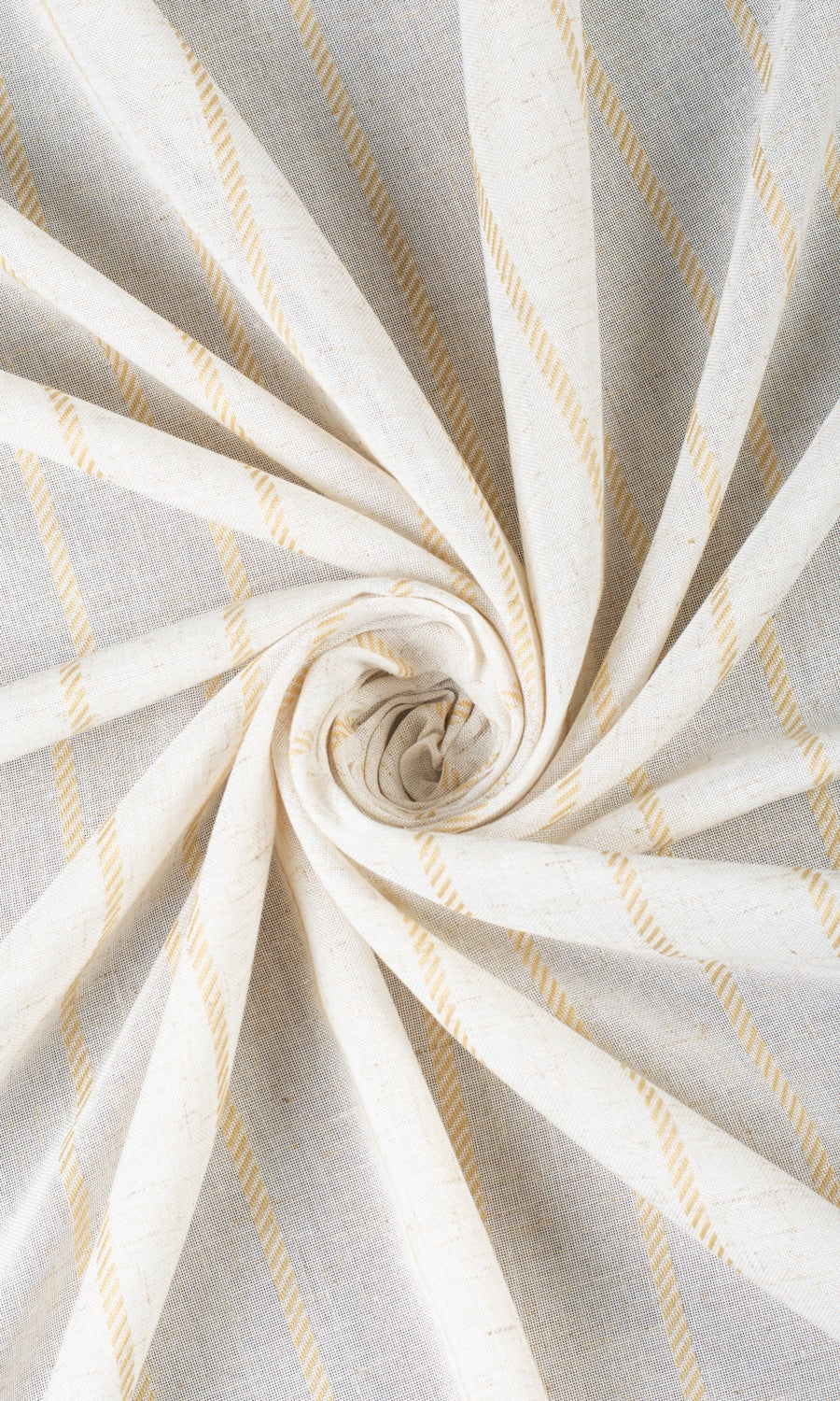 Striped Sheer Roman Blinds & Window Shades (White/ Mustard Beige)