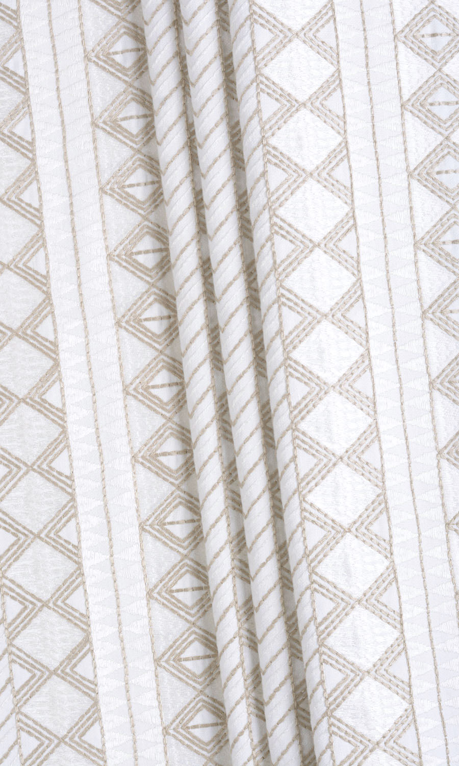 Ikat Textured Roman Blinds (white/ Beige) Extra Long Short Wide