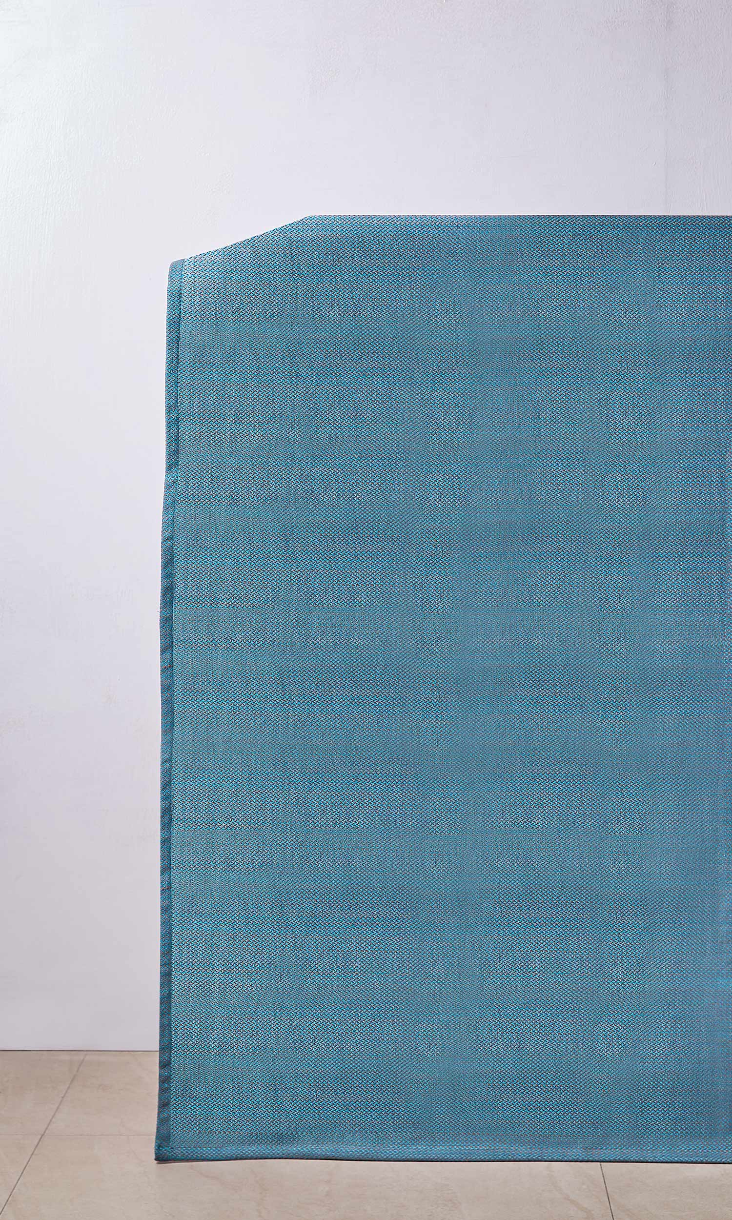 Cotton Window Treatments Fabric Sample (Blue)