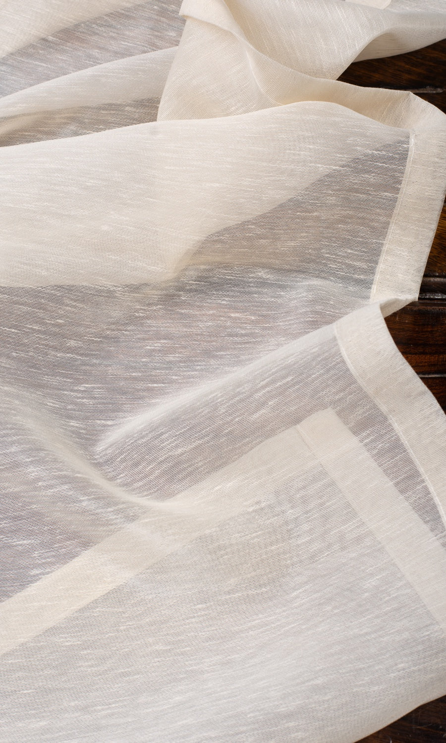 Plain Sheer Any Size Style Roman Blinds (Warm Ivory)