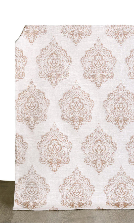 Patterned Shades (White/ Mocha Brown)