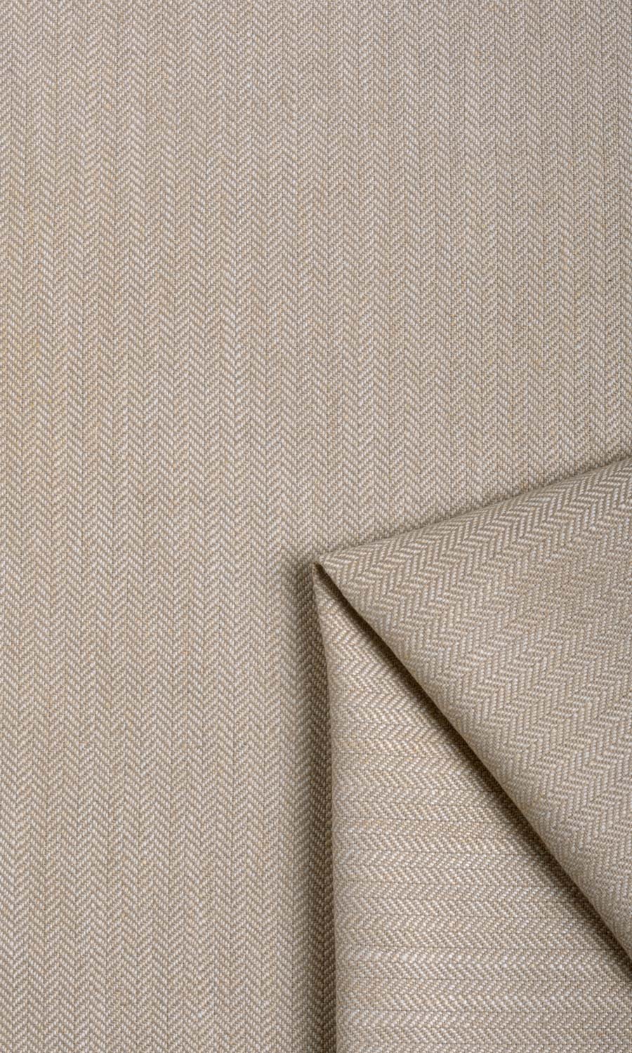 Herringbone Textured Window Treatments Fabric Sample (Pale Brown)
