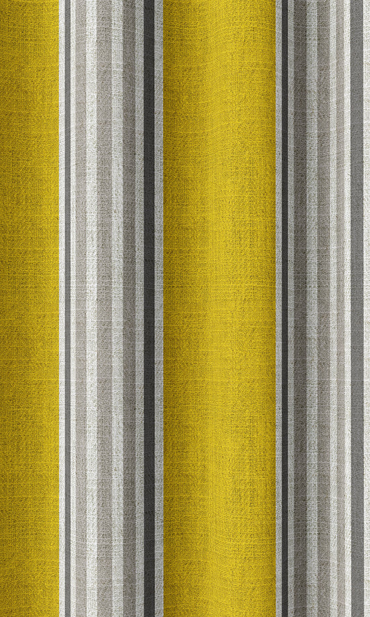 Striped Print Home Décor Fabric Sample (Sunflower Yellow)