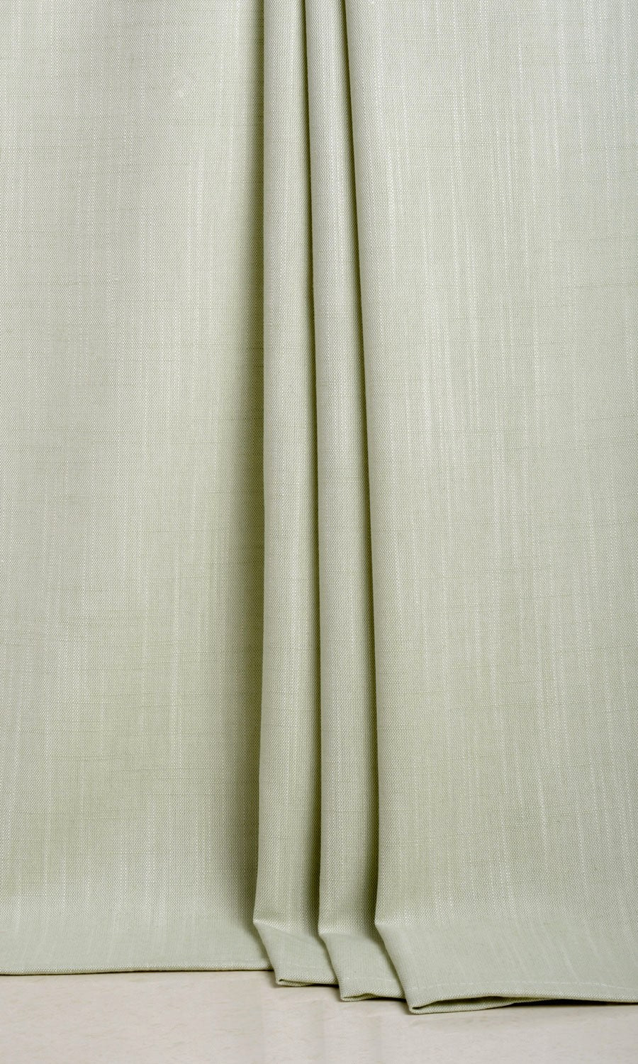 Plain Linen Texture Window Treatments Fabric Sample (Mint Green)