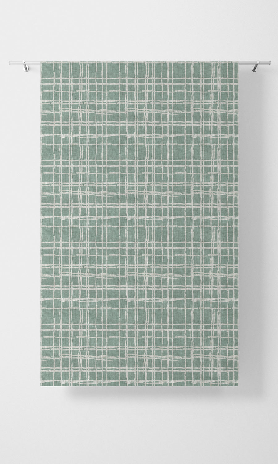 Abstract Print Flat, Plain, Fake, Faux, European Relaxed Roman Blinds (Duck Egg Blue/ White)