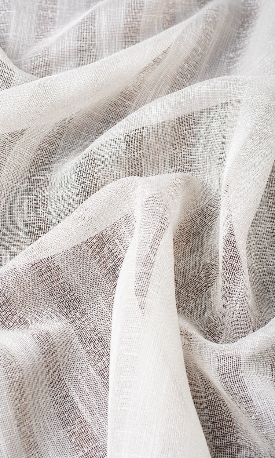 Striped Sheer Roman Shades (White/ Cream) Extra Long Short Wide