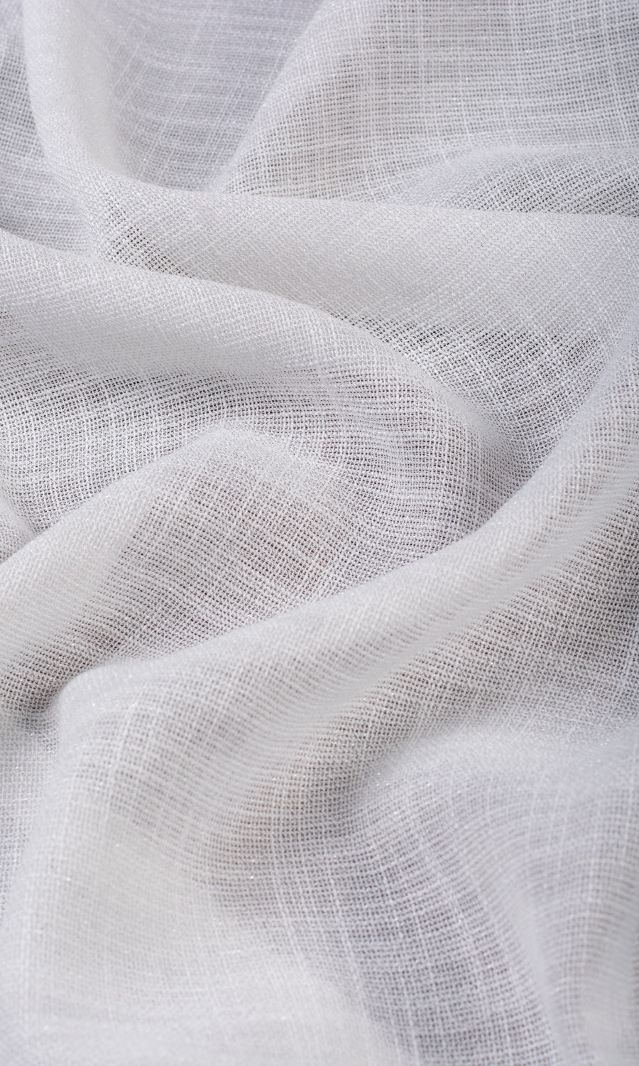 Textured Sheer Roman Blinds & Window Shades (Porcelain White)