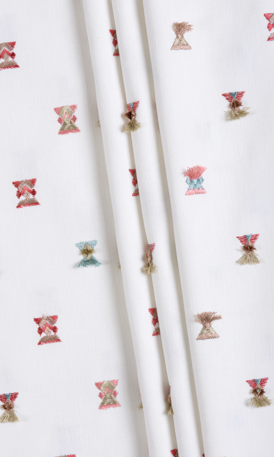 Embroidered Blinds (Red/ Pink/ Blue/ White) Extra Long Short Wide