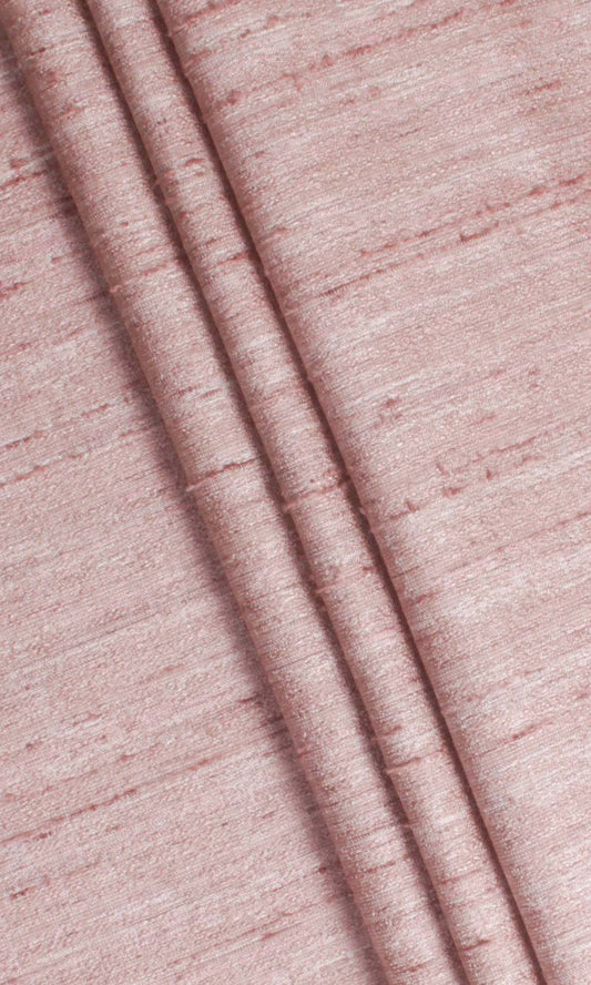 Faux Silk Textured Home Décor Fabric Sample (Pastel Pink)