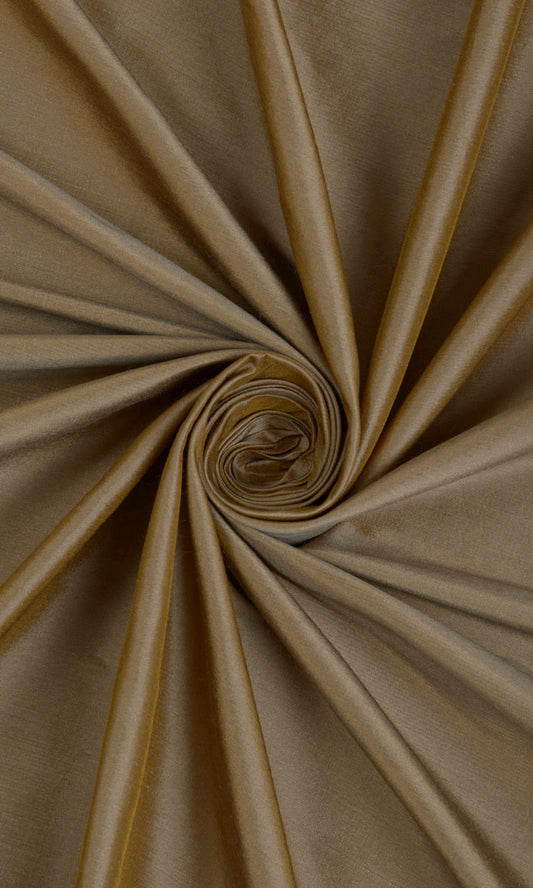 Shantung Silk Home Décor Fabric By the Metre (Bronze Brown)