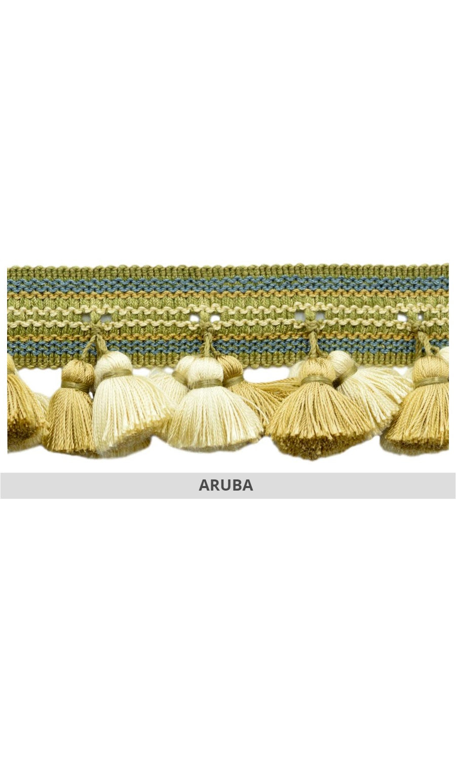 Window blinds tassel trim border
