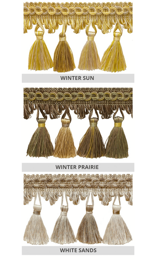 Roman blind tassel trim