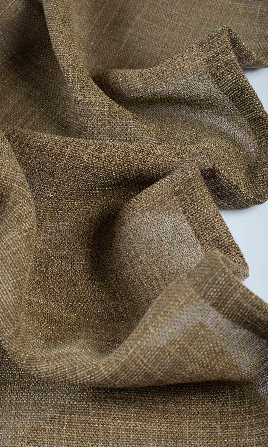 Textured Sheer Shades (Cedar Brown) Extra Long Short Wide