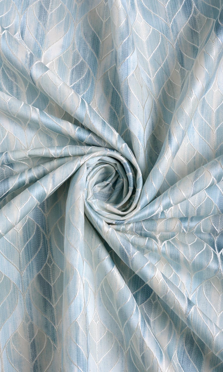 Petal Patterned Flat, Plain, Fake, Faux, European Relaxed Roman Blinds (Blue)
