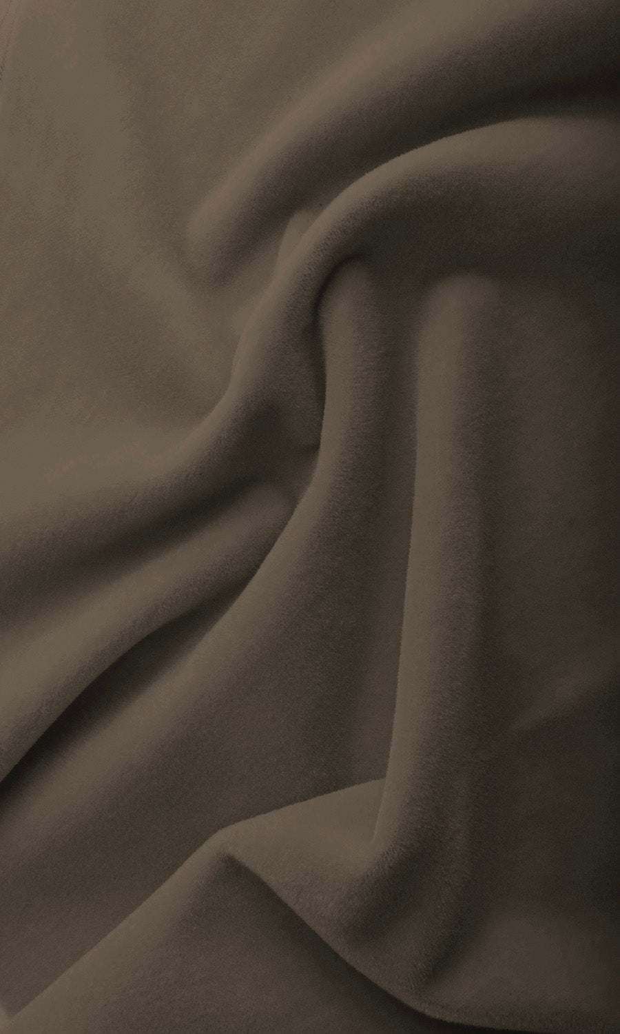 Velvet Flat, Plain, Fake, Faux, European Relaxed Roman Blinds (Mocha Brown)