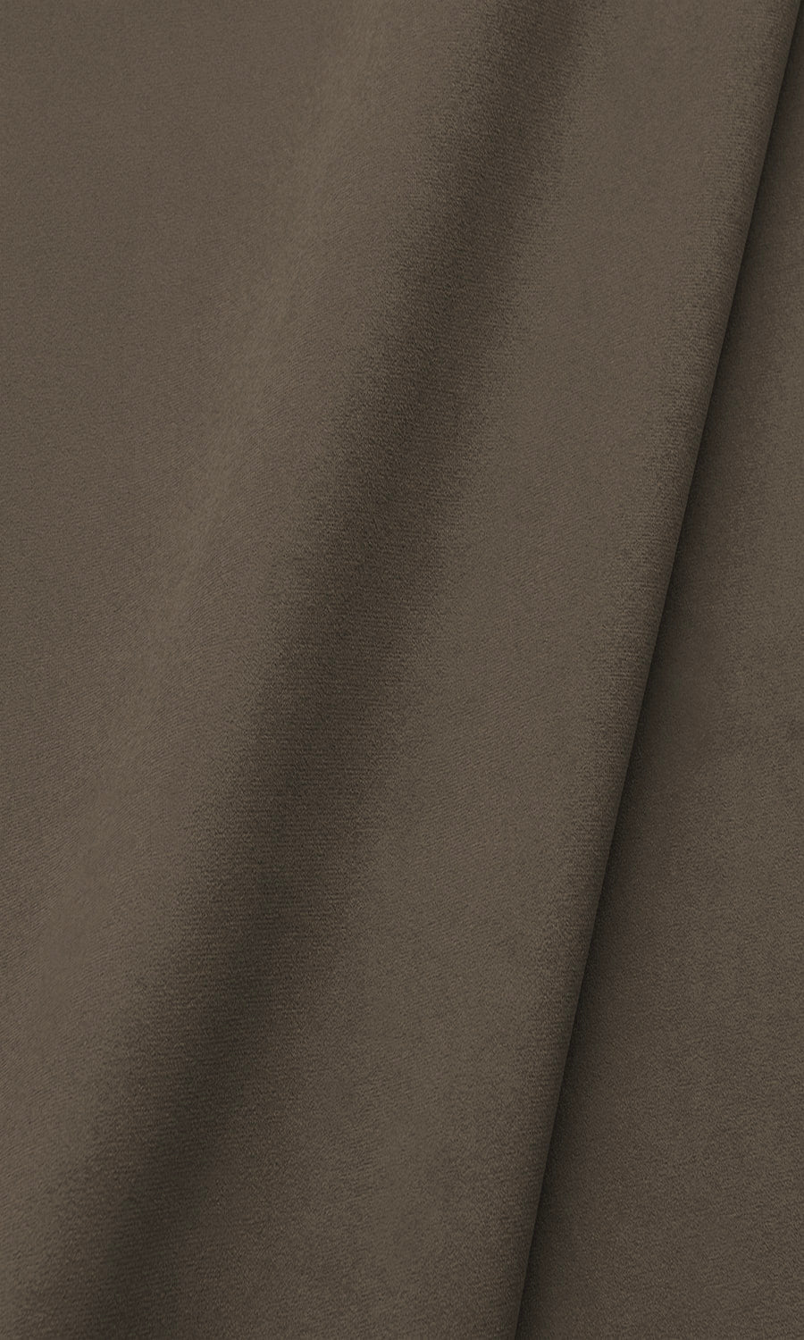 Velvet Window Treatments Fabric By the Metre (Mocha Brown)