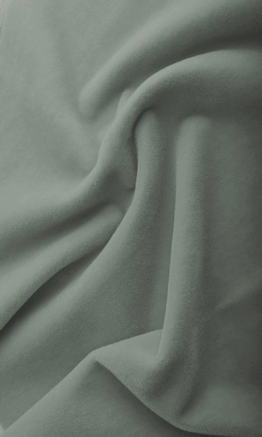 Velvet Home Textile Fabric Material Sample (Soft Green-Gray)