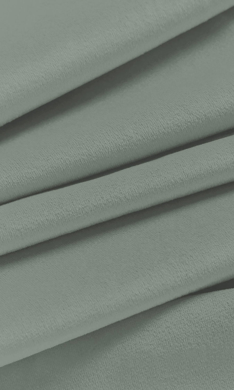 Velvet Home Décor Fabric By the Metre (Soft Green-Gray)