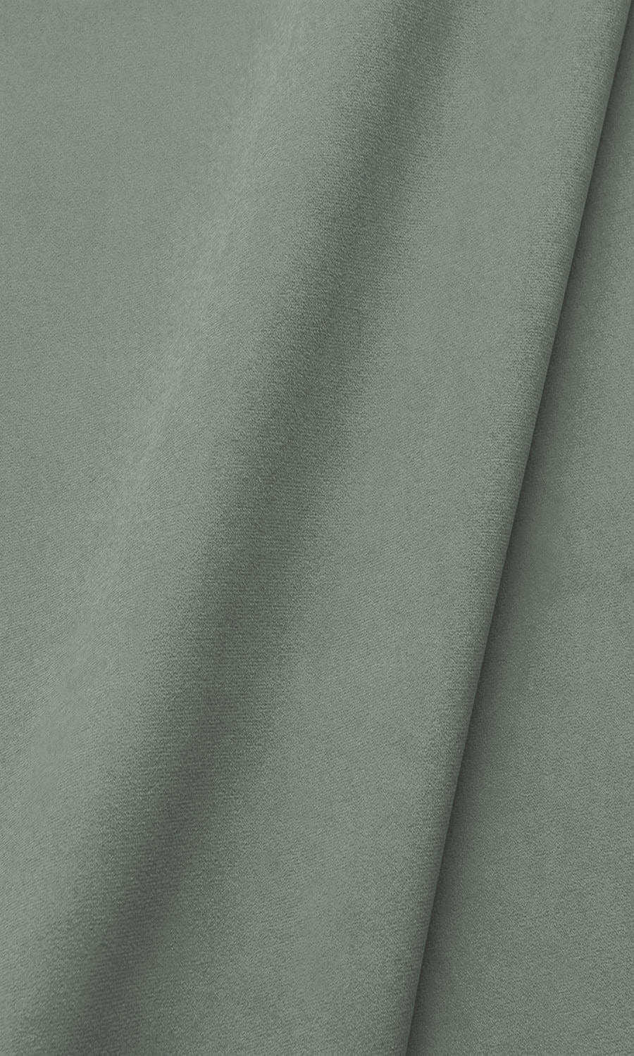 Velvet Window Treatments Fabric By the Metre (Soft Green-Gray)