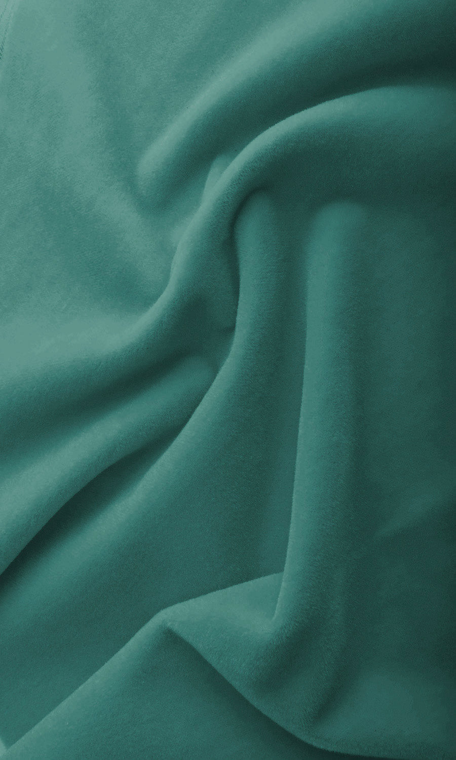 Velvet Home Textile Fabric Material Sample (Teal/ Blue-Green)