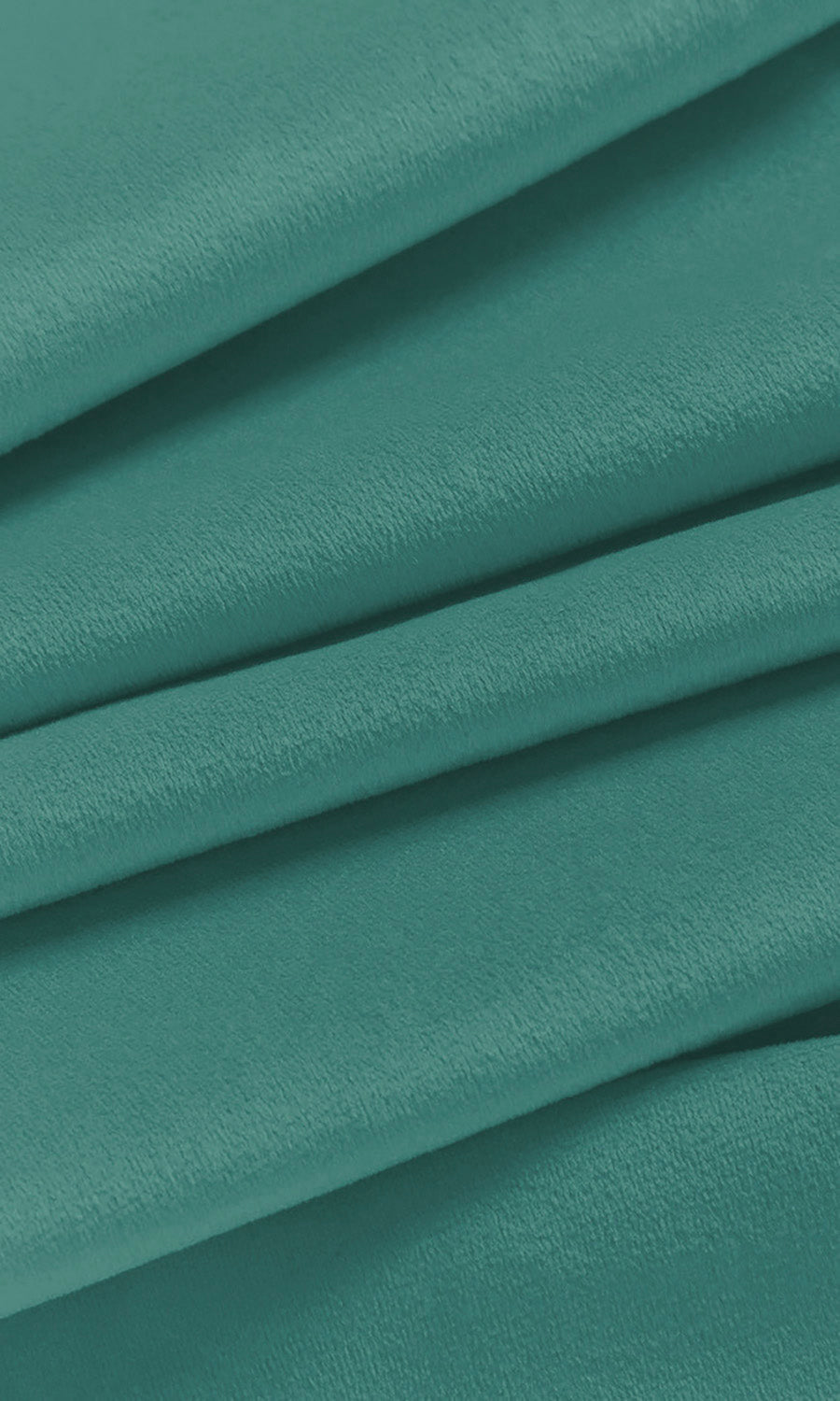 Velvet Home Décor Fabric By the Metre (Teal/ Blue-Green)