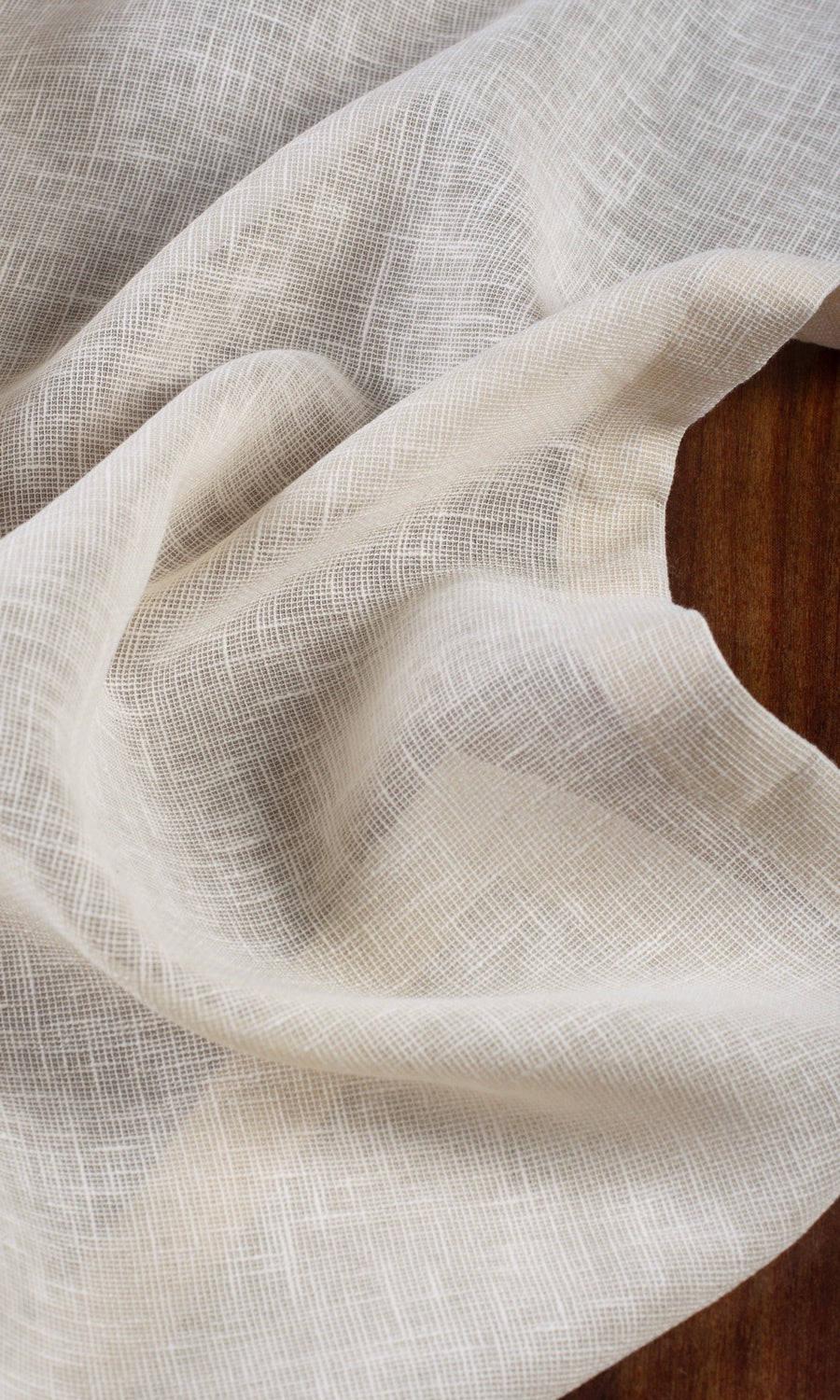 Textured Sheer Made-to-Measure Roman Blinds (Warm Ivory/ Pale Beige)
