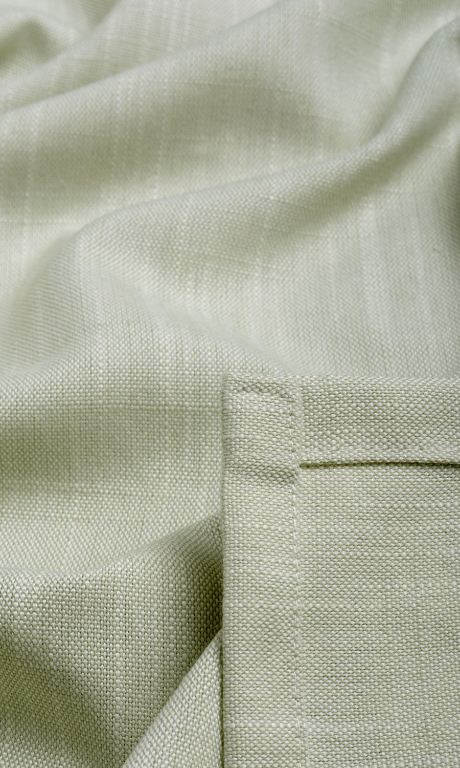 Plain Linen Texture Roman Blinds (Mint Green) Extra Long Short Wide