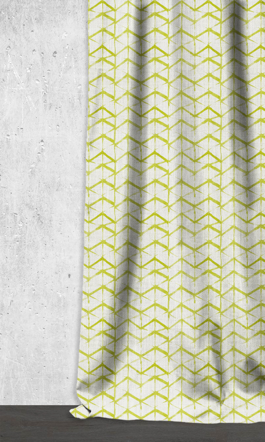 Bow-Arrow Patterned Home Décor Fabric Sample (White/ Pear Green)