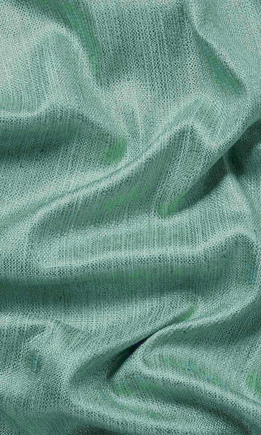Faux Silk Home Textile Fabric Material Sample (Sea Green)