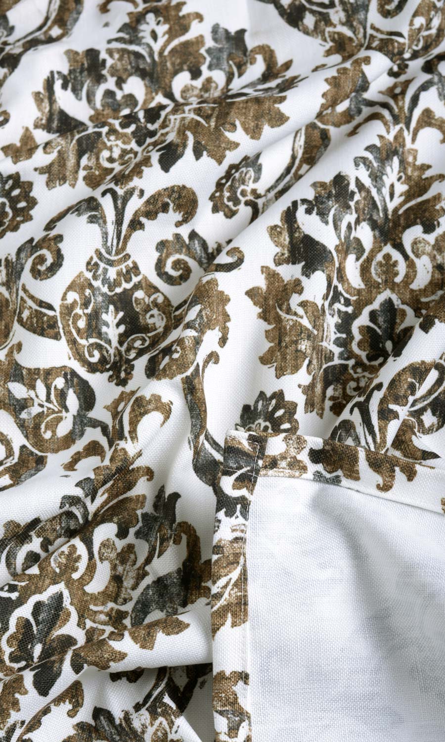 Damask Print Made-to-Measure Roman Blinds (Brown/ Grey)