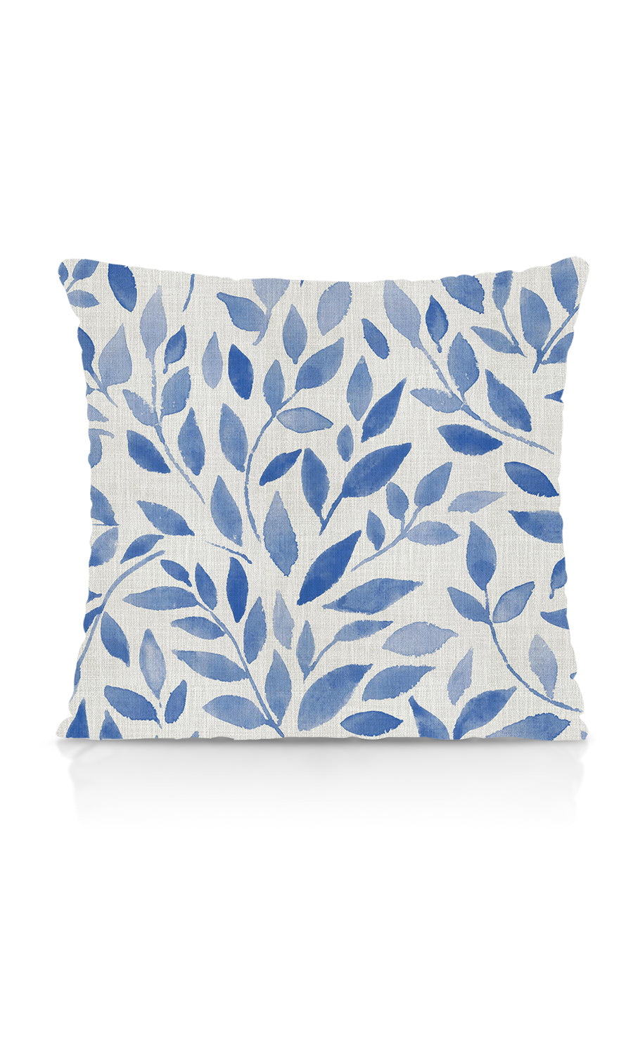 Botanical Print Home Textile Fabric Material Sample (Eggshell White/ Blue)