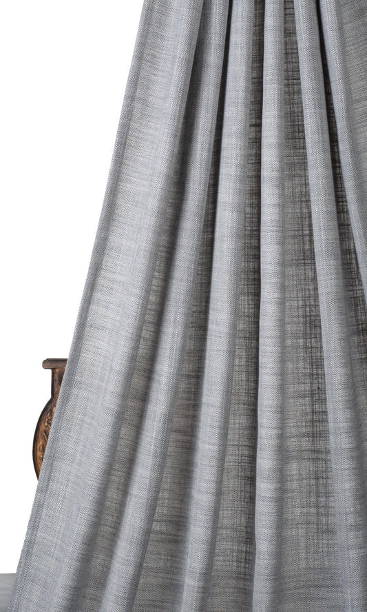 Textured Semi-Sheer Blinds (Gray)