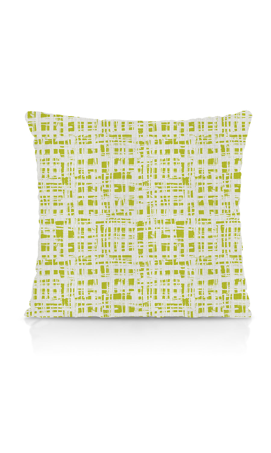 Abstract Print Home Textile Fabric Material By the Metre (White/ Pear Green)