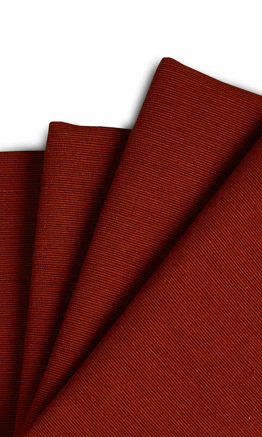 Cotton Window Treatments Fabric By the Metre (Copper Orange)