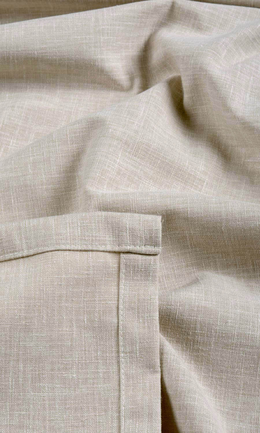 Poly-Cotton Blend Blinds (Pale Grey-Beige) Extra Long Short Wide