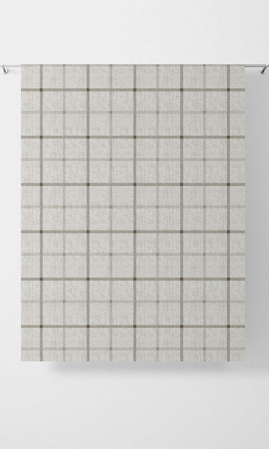 Modern Striped Print Home Textile Fabric Material By the Metre (White/ Beige)