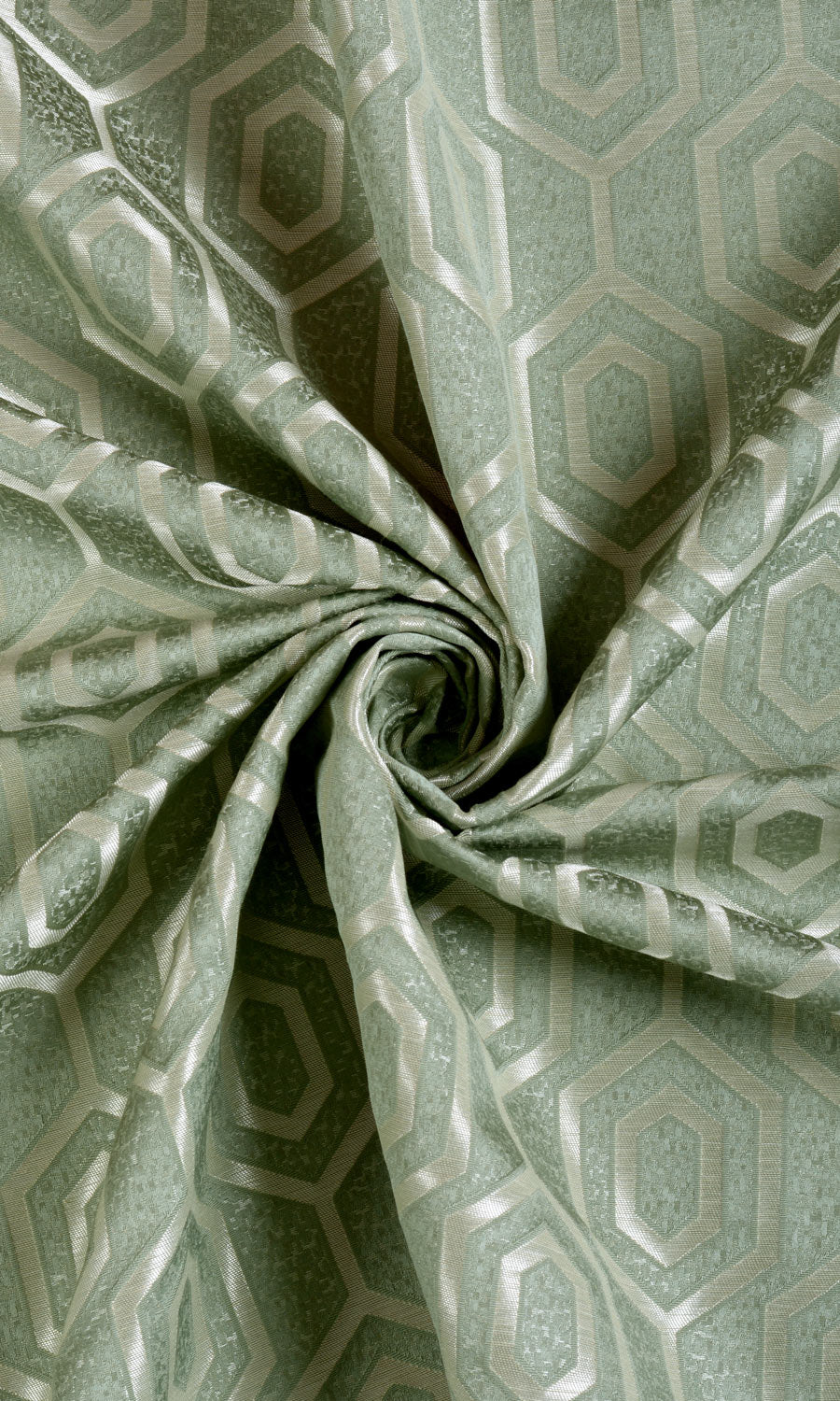Honeycomb Patterned  Roman Blinds & Window Shades (Sage Green)