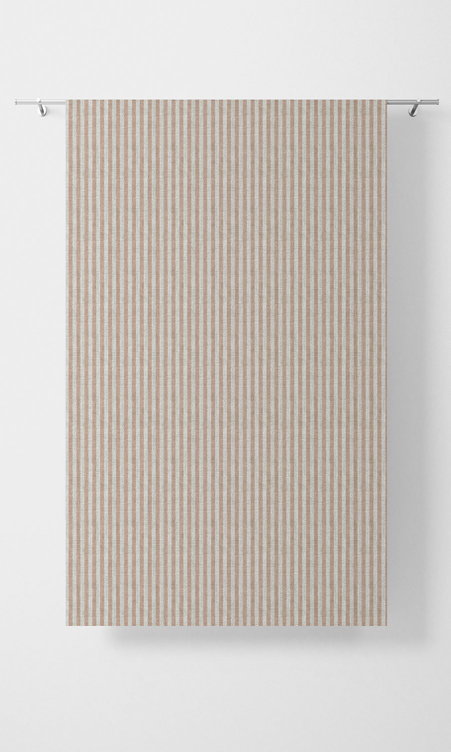 Modern Striped Print Flat, Plain, Fake, Faux, European Relaxed Roman Blinds (Pink/ White)