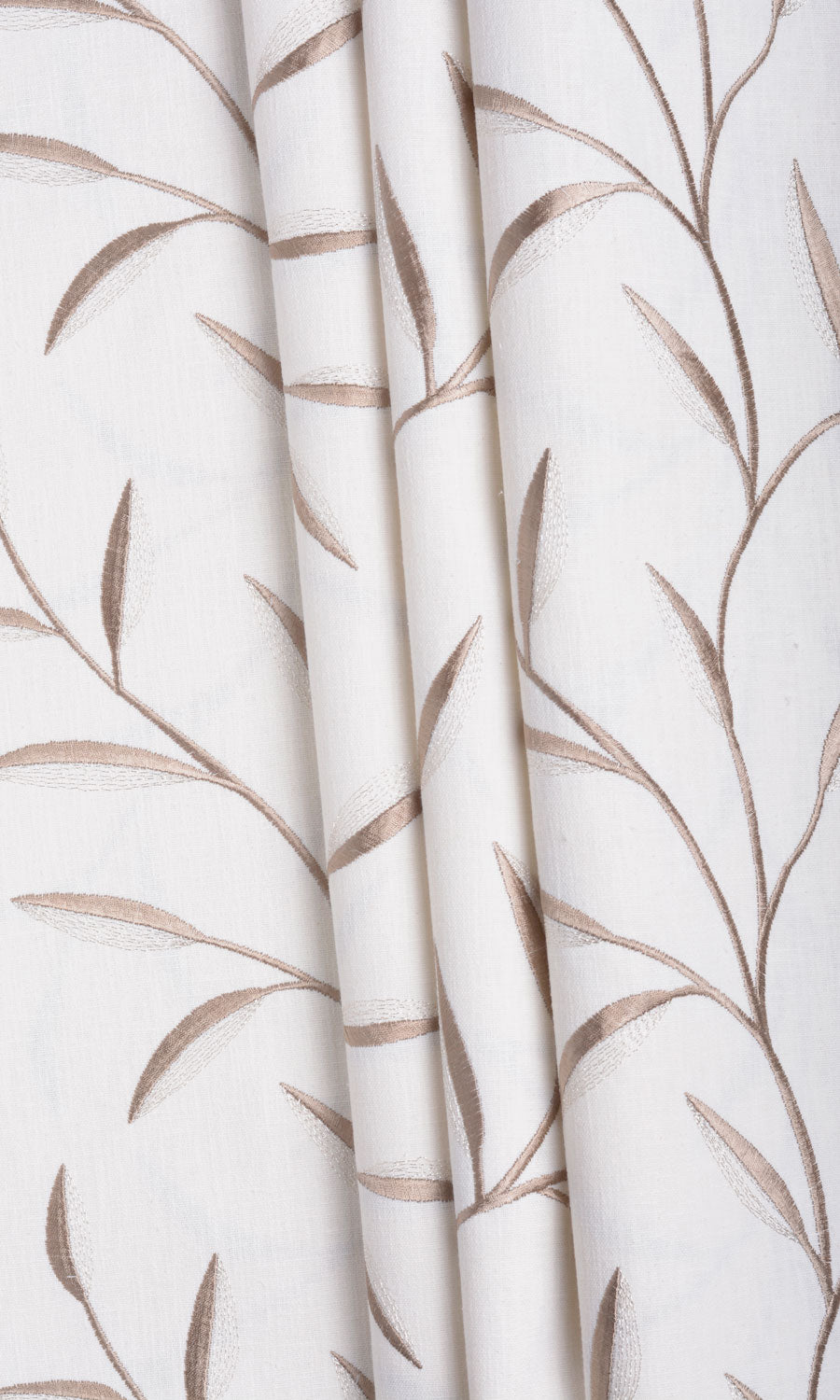 Floral Embroidery Made-to-Measure Roman Blinds (Cream)