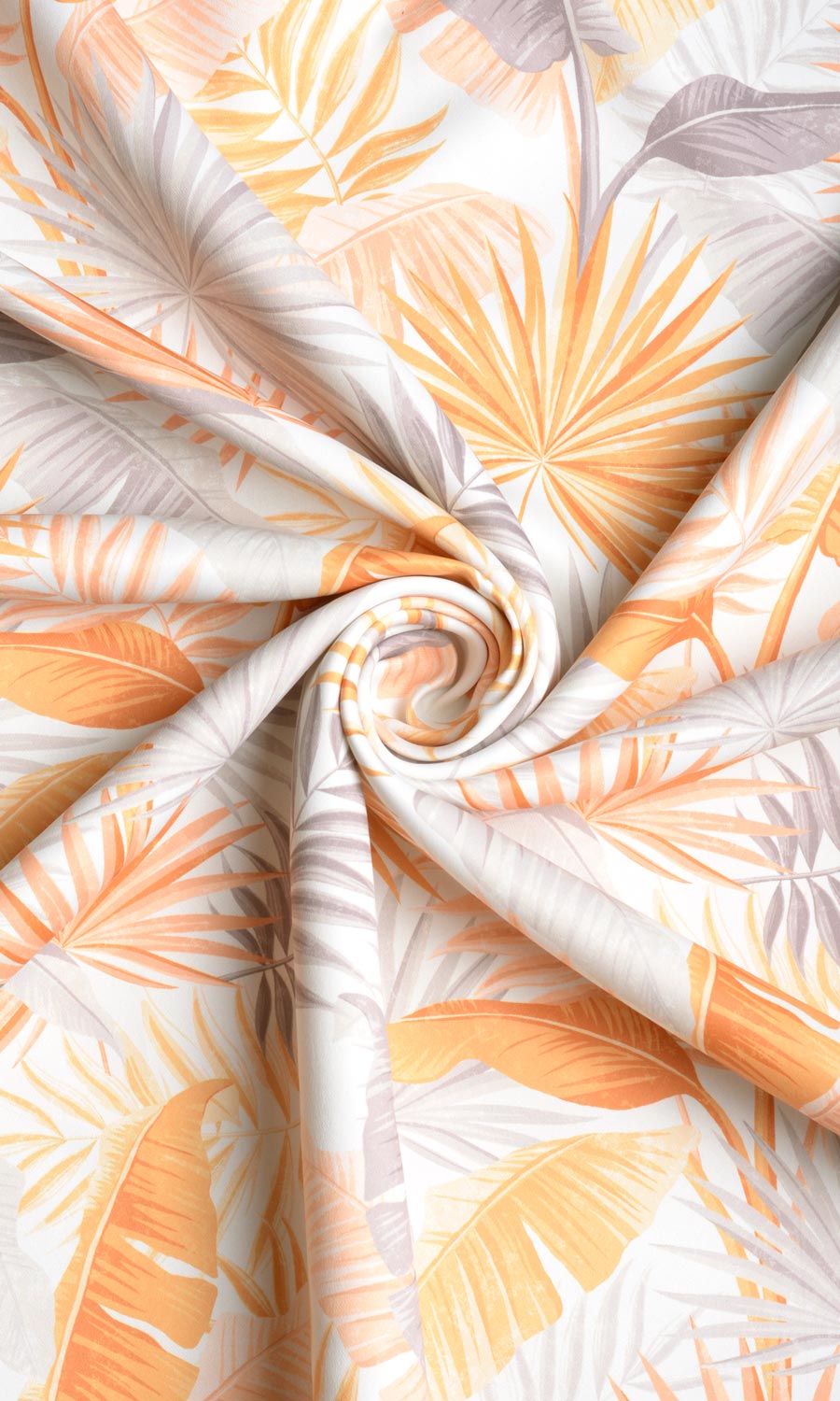 Botanical Floral Made-to-Measure Roman Blinds (Yellow/ Orange)