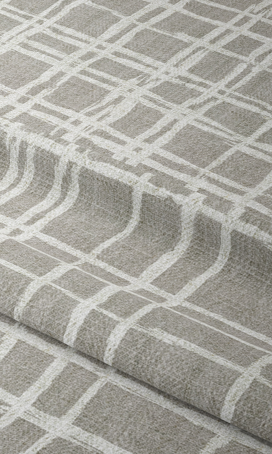 Abstract Patterned Window Treatments Fabric Sample (Grey/ White)