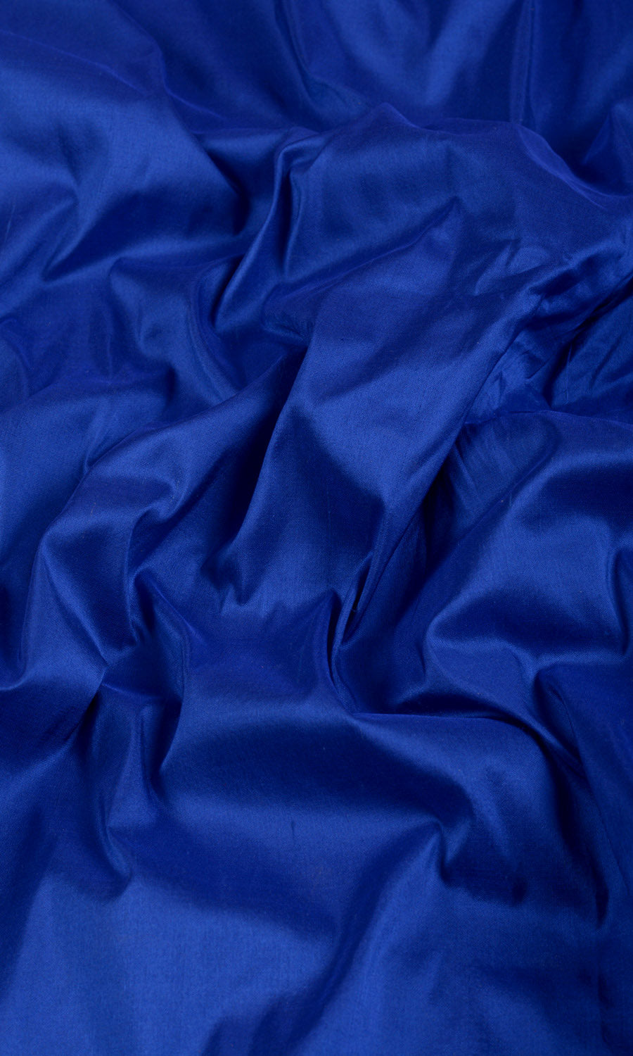 Shantung Silk Flat, Plain, Fake, Faux, European Relaxed Roman Blinds (Sapphire Blue)