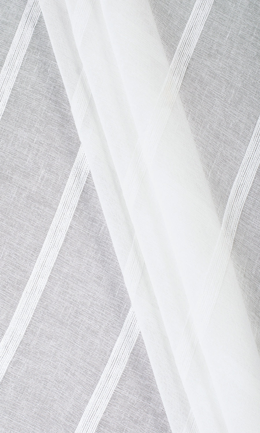 Striped Sheer Roman Blinds & Window Shades (White)