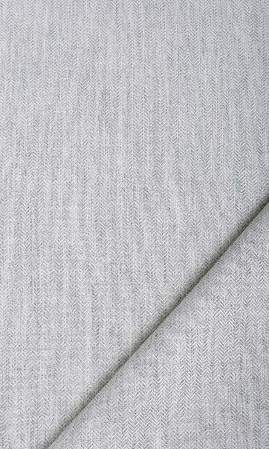 Herringbone Textured Free Fabric Material Sample (Smoke White)