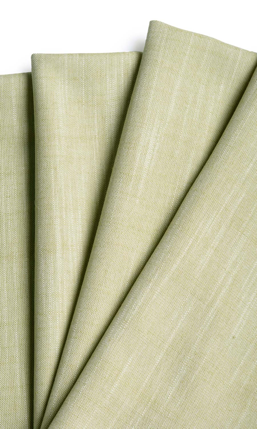 Plain Linen Texture Flat, Plain, Fake, Faux, European Relaxed Roman Blinds (Pale Green)