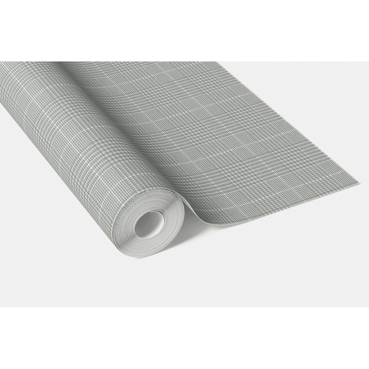 Neutral Plain/ Textured Check Traditional Wallpaper (Sage Gray)