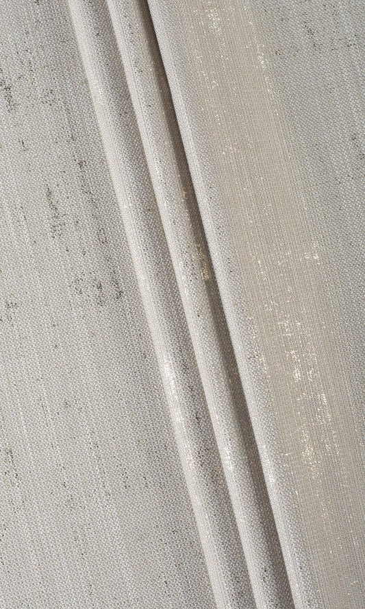Metallic Accented Home Décor Fabric By the Metre (Taupe Gray-Brown)